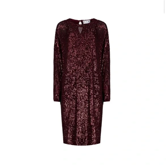 in the mood for love sequin dress In The Mood For Love Sequin Draped Midi Dress | Pink